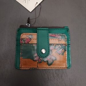 Patrcia Nash Cassis Beautiful Girl Leather ID Card Holder.